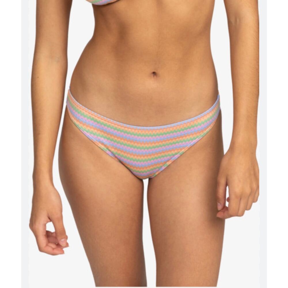 Roxy Women's Wavy Stripe Moderate Bikini Bottoms